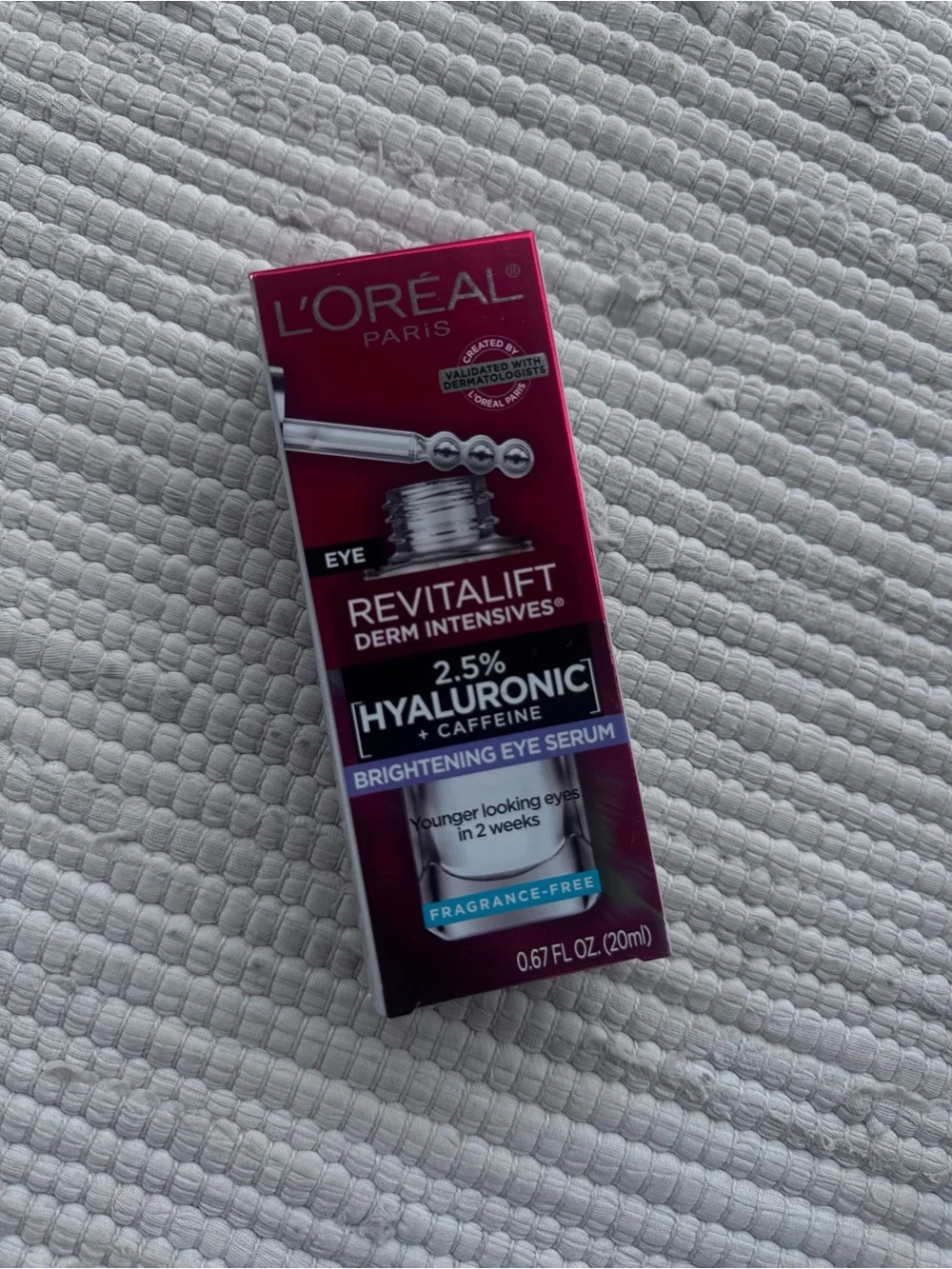 L’Oréal Revitalift Hyaluronic + Caffeine Brightening Eye Serum 20ml
